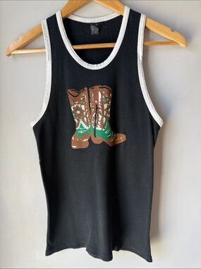 WHITTALL & SHON Cowboy Boots Tank Medium